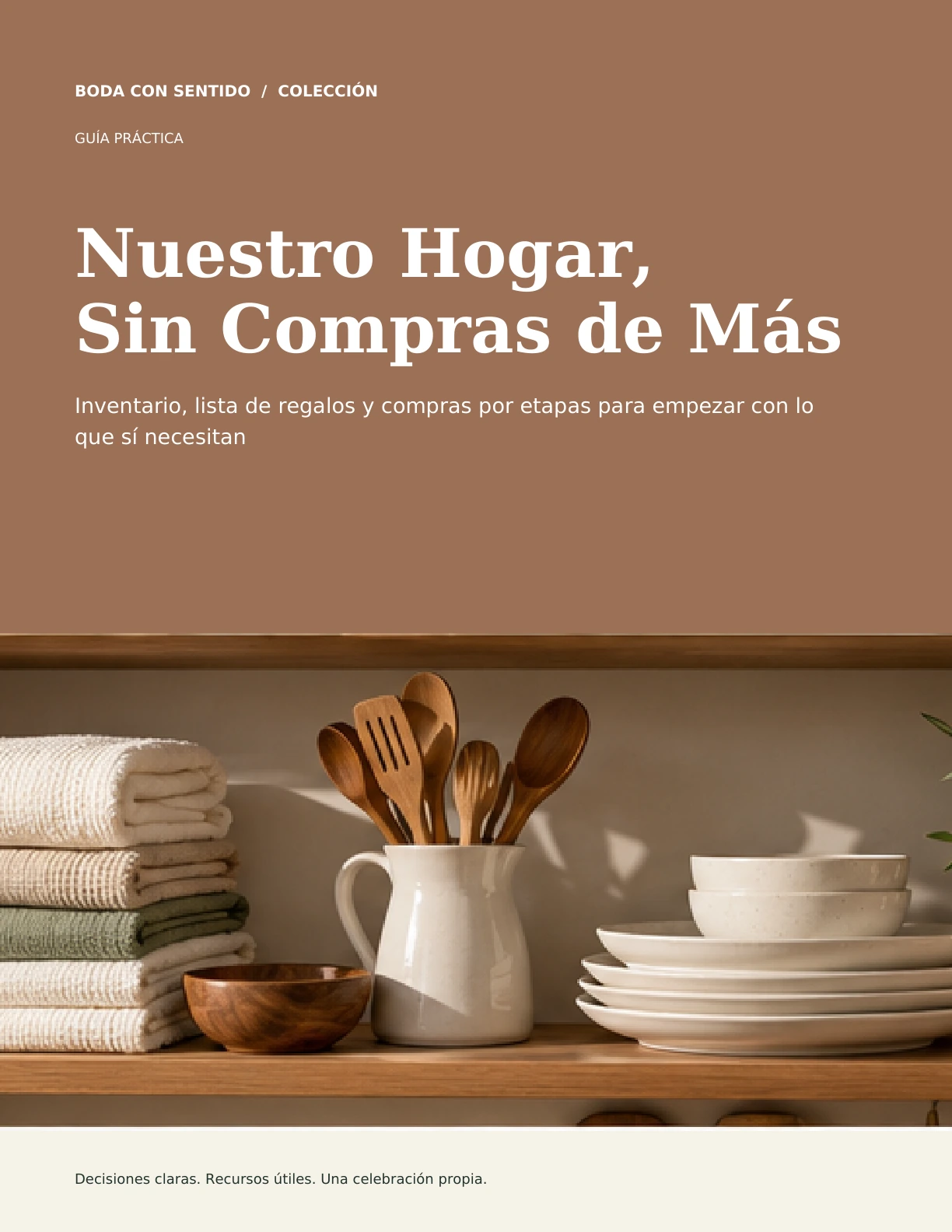 Portada real de Nuestro Hogar, Sin Compras de Más