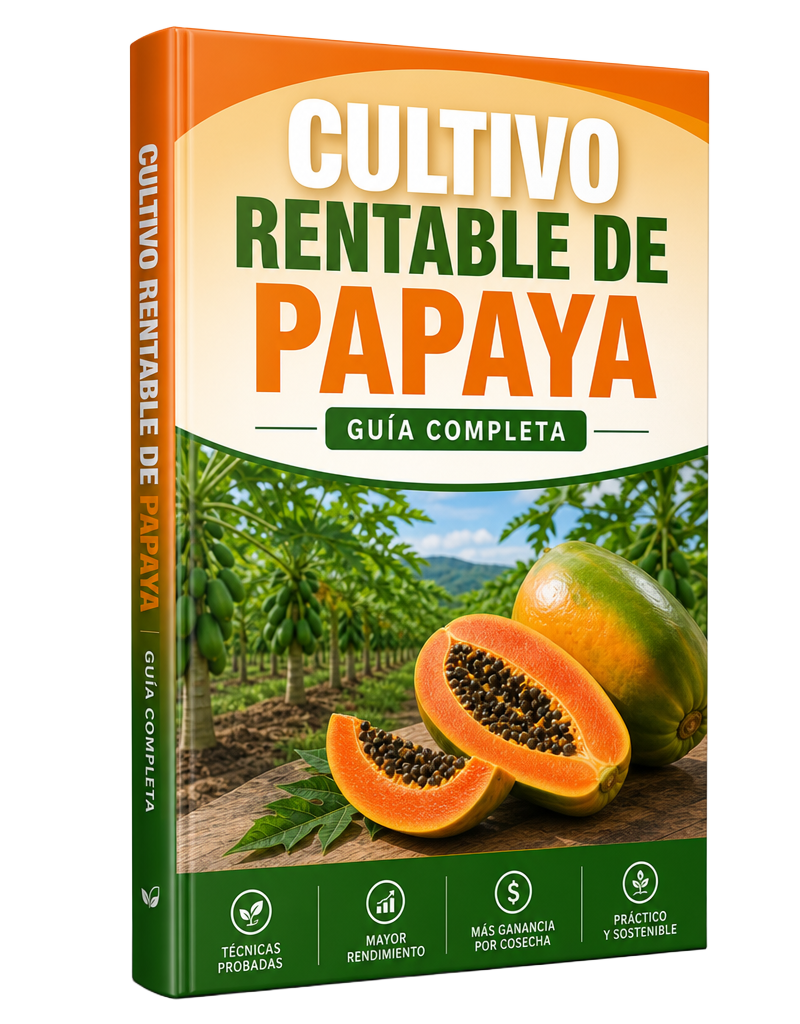 Portada de la guía Cultivo Rentable de Papaya